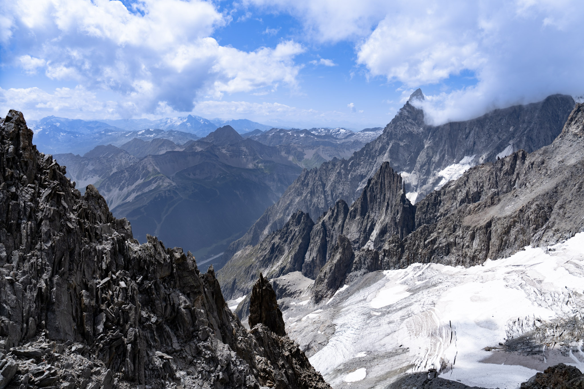 Prise de vue à l’Aiguille du Midi