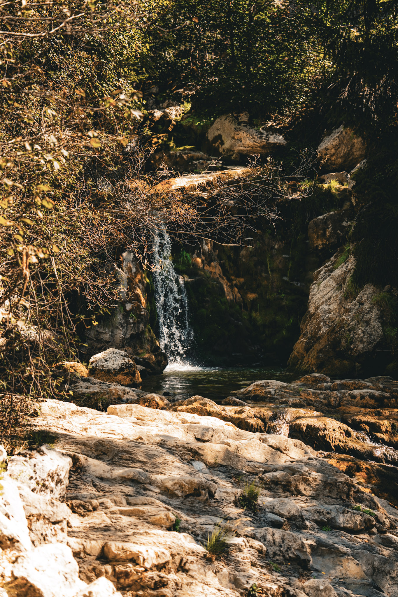 Une chute d’eau au Pas du Roc