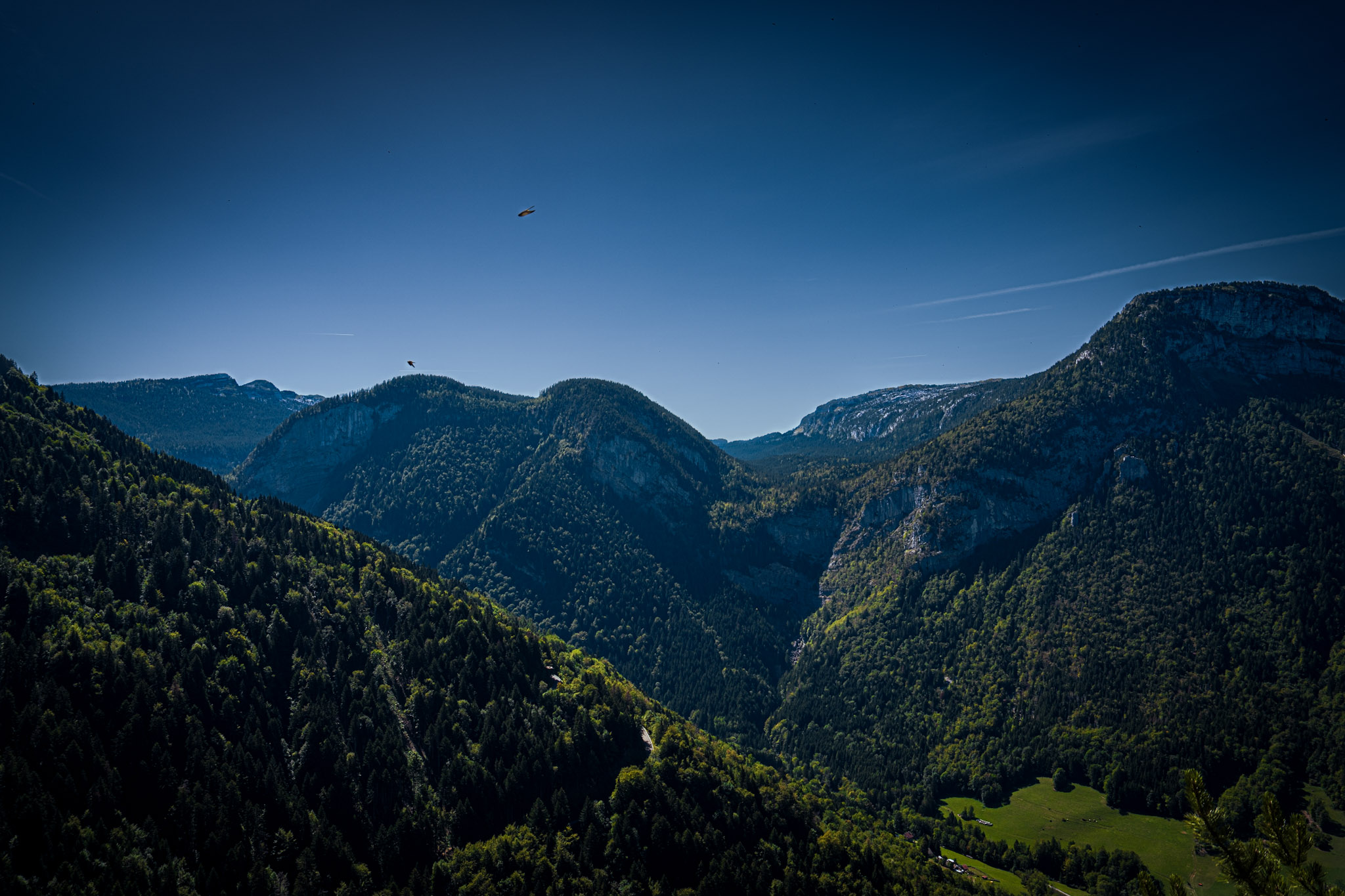 Paysage de montagne au Pas du Roc